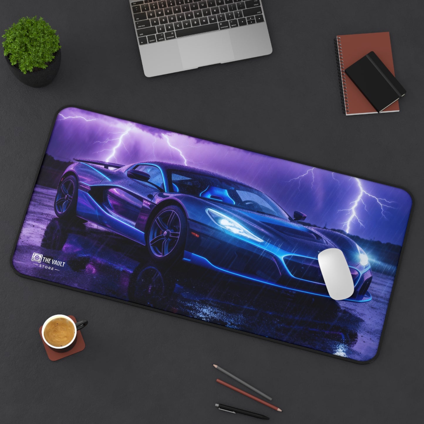 Electric Storm Supercar Desk Mat