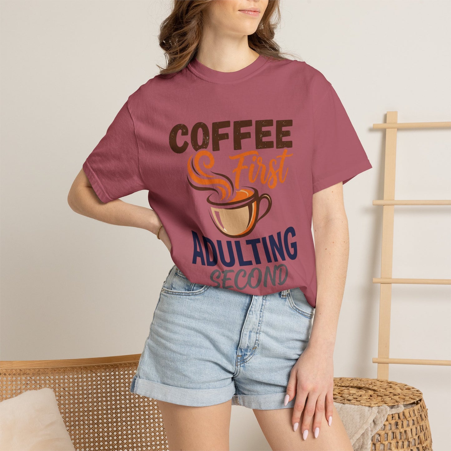 Coffee First Adulting Second T-Shirt