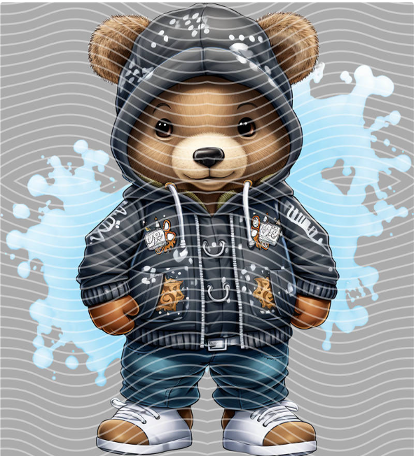 Icy Patch Bear DTF Transfer