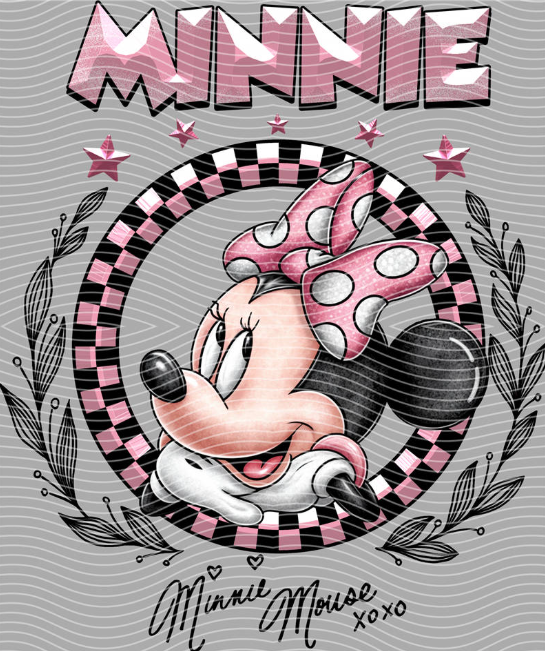 Minnie Mouse Varsity DTF Transfer