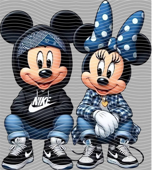 Mickey & Minnie Street Squad DTF Transfer