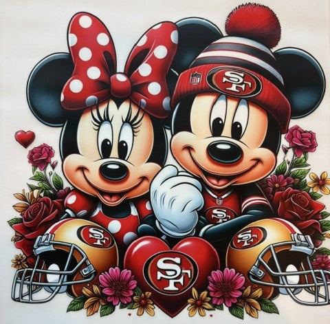 Mickey & Minnie 49ers Roses
