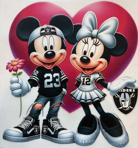 Mickey & Minnie Raiders Heart