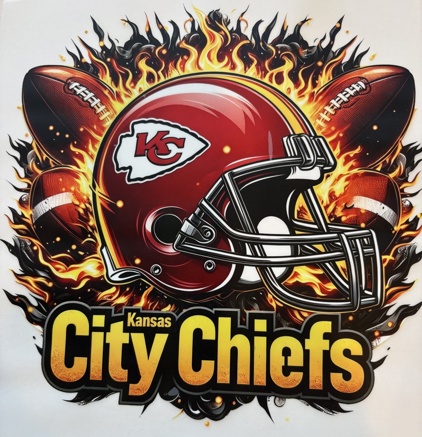 Kansas City Chiefs Helmet Fire