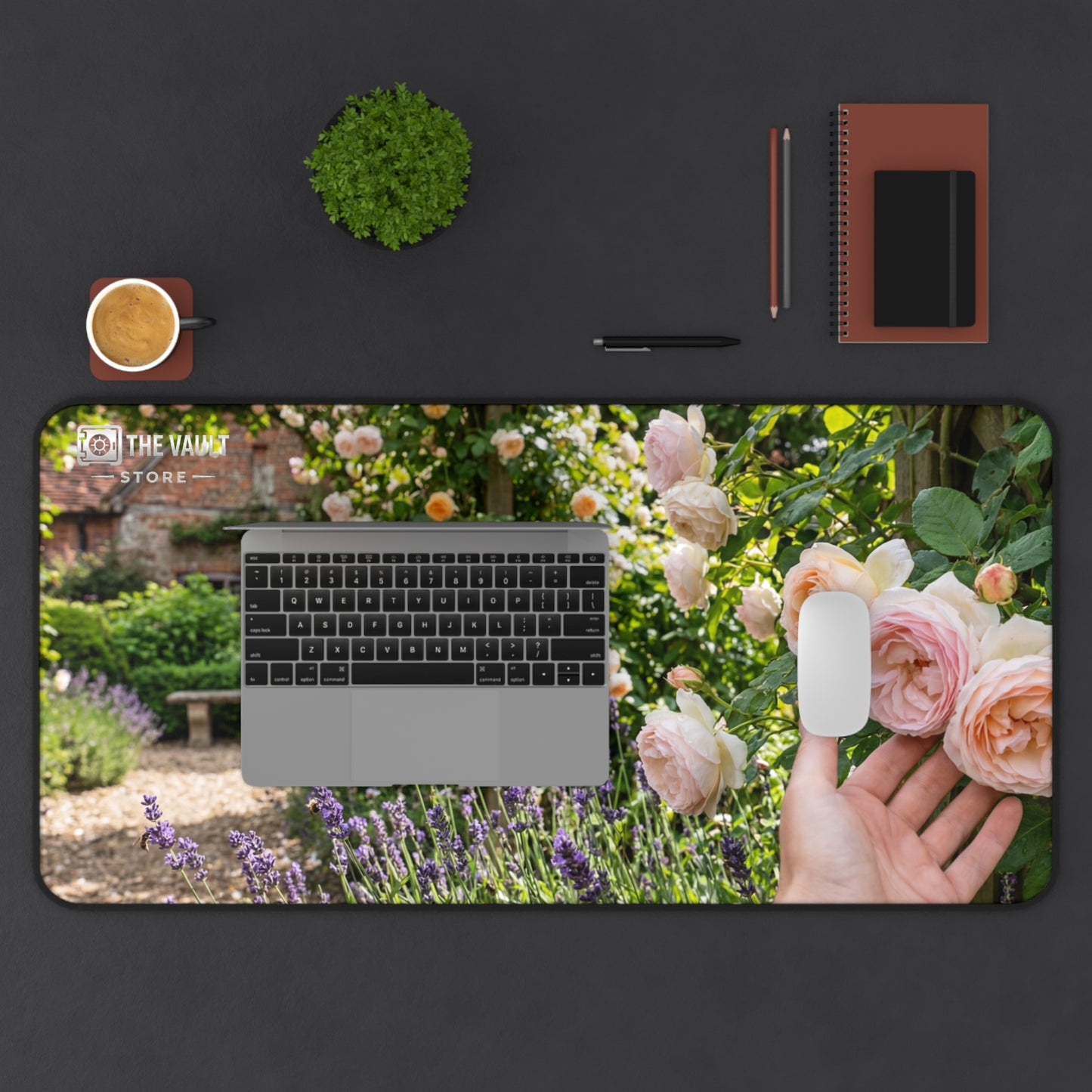 A Touch of a Rose Desk Mat