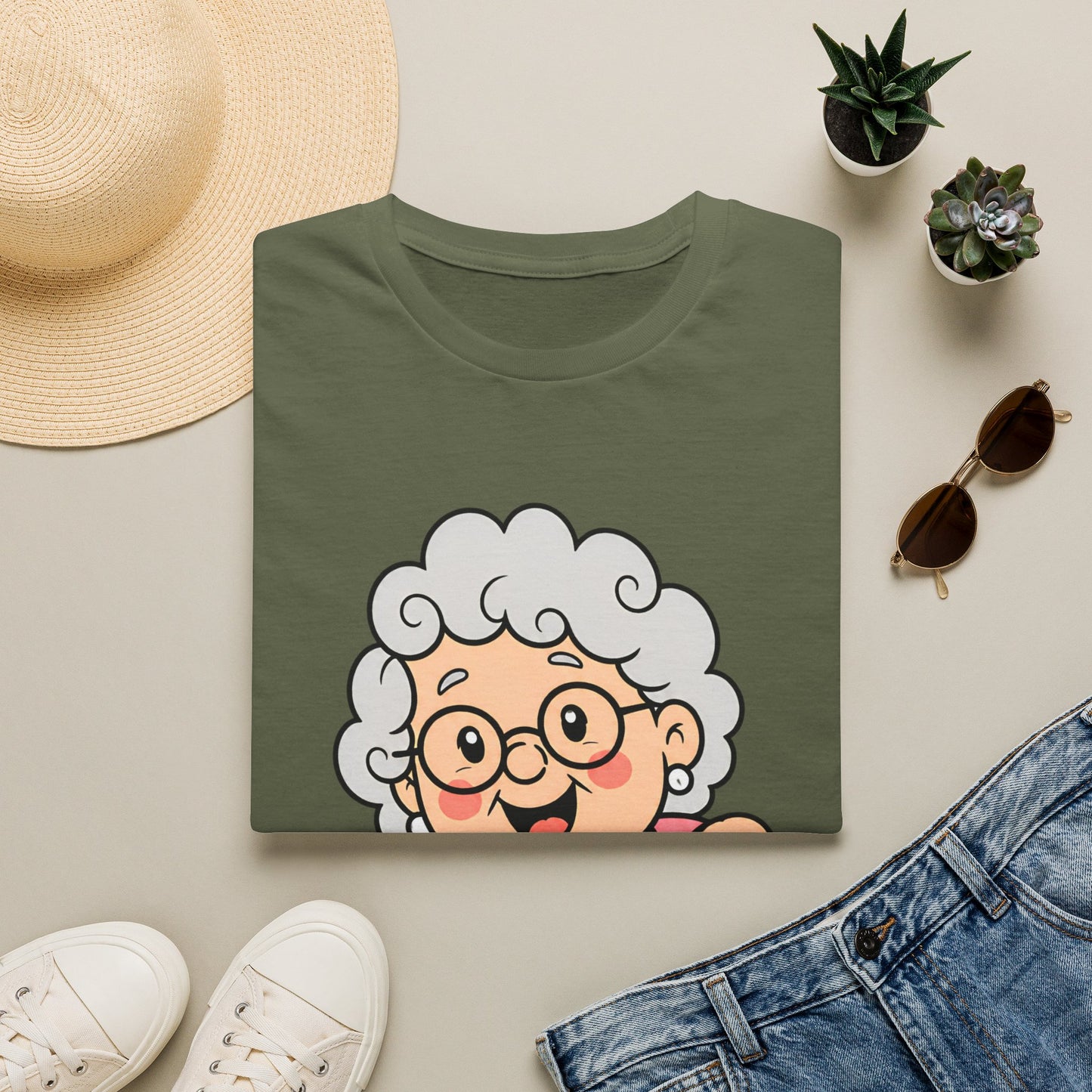 Grandma Peeking T-Shirt — Cute "I'm with Pop" Graphic Tee