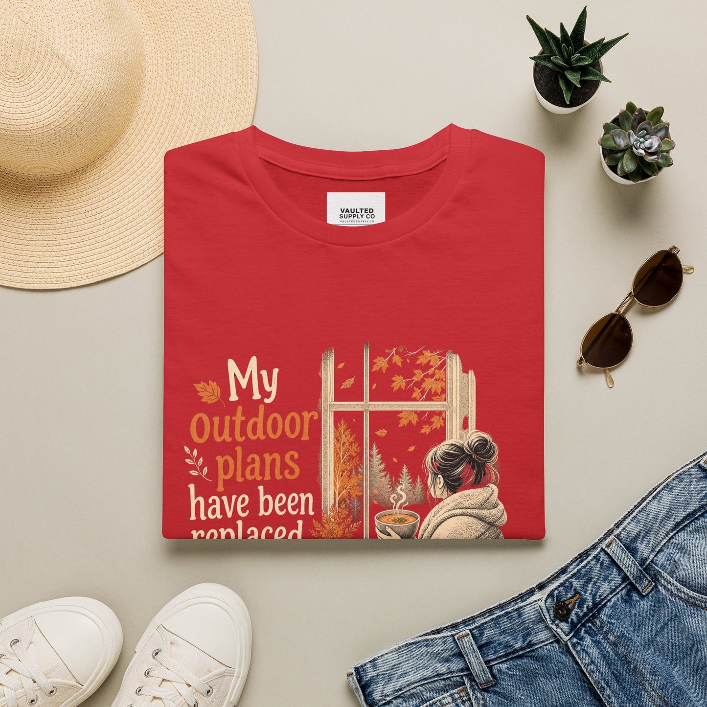 Cozy Fall Tee — "My Outdoor Plans Have Been Replaced By Soup"