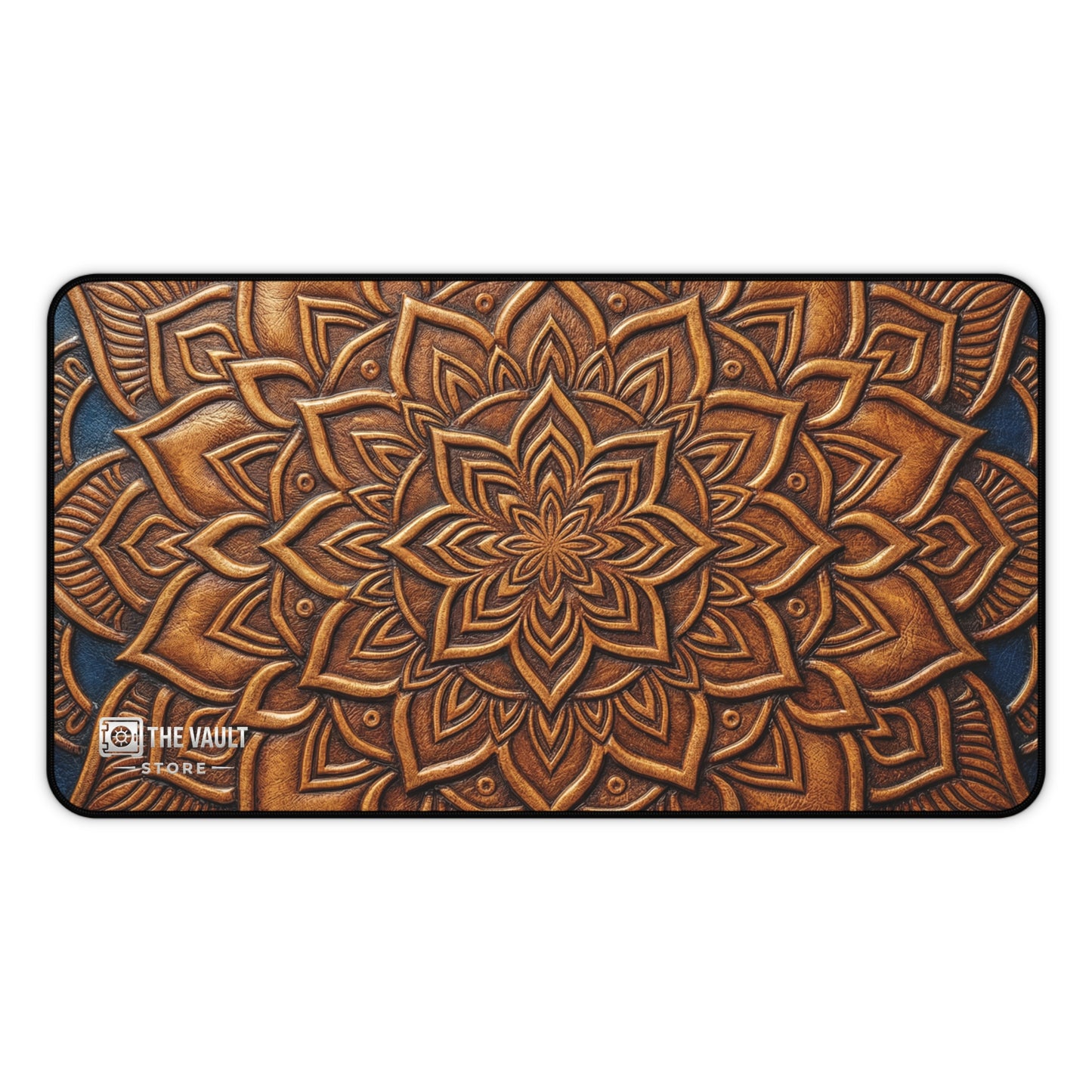 Embossed Leather Mandala Pattern  Desk Mat