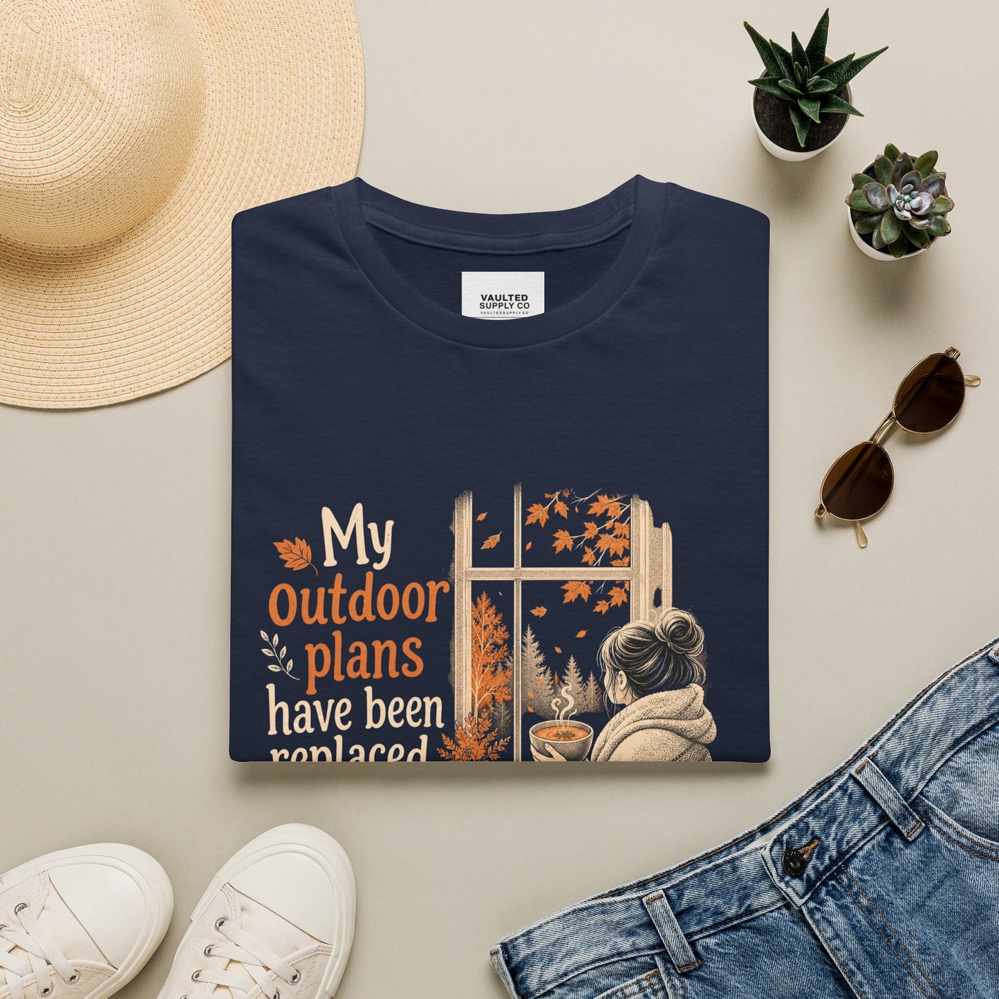 Cozy Fall Tee — "My Outdoor Plans Have Been Replaced By Soup"