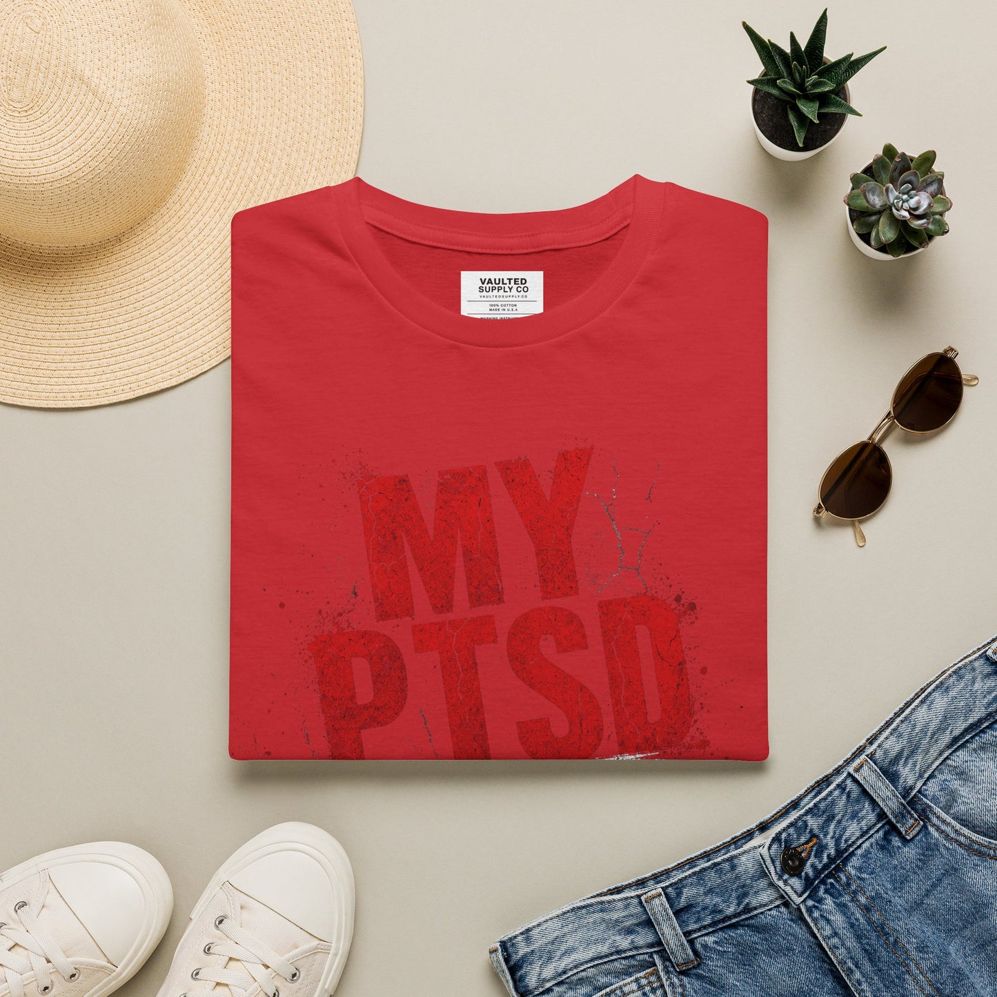 PTSD Awareness T-Shirt — "My PTSD" Graphic Support Tee
