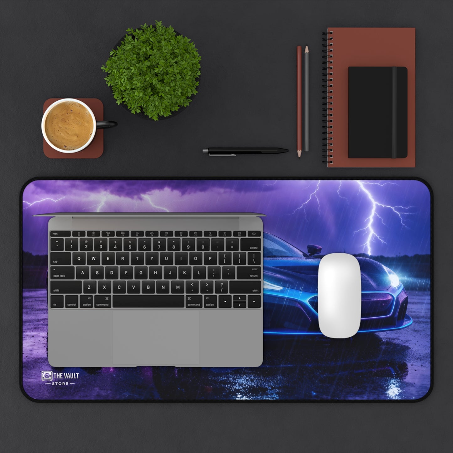 Electric Storm Supercar Desk Mat