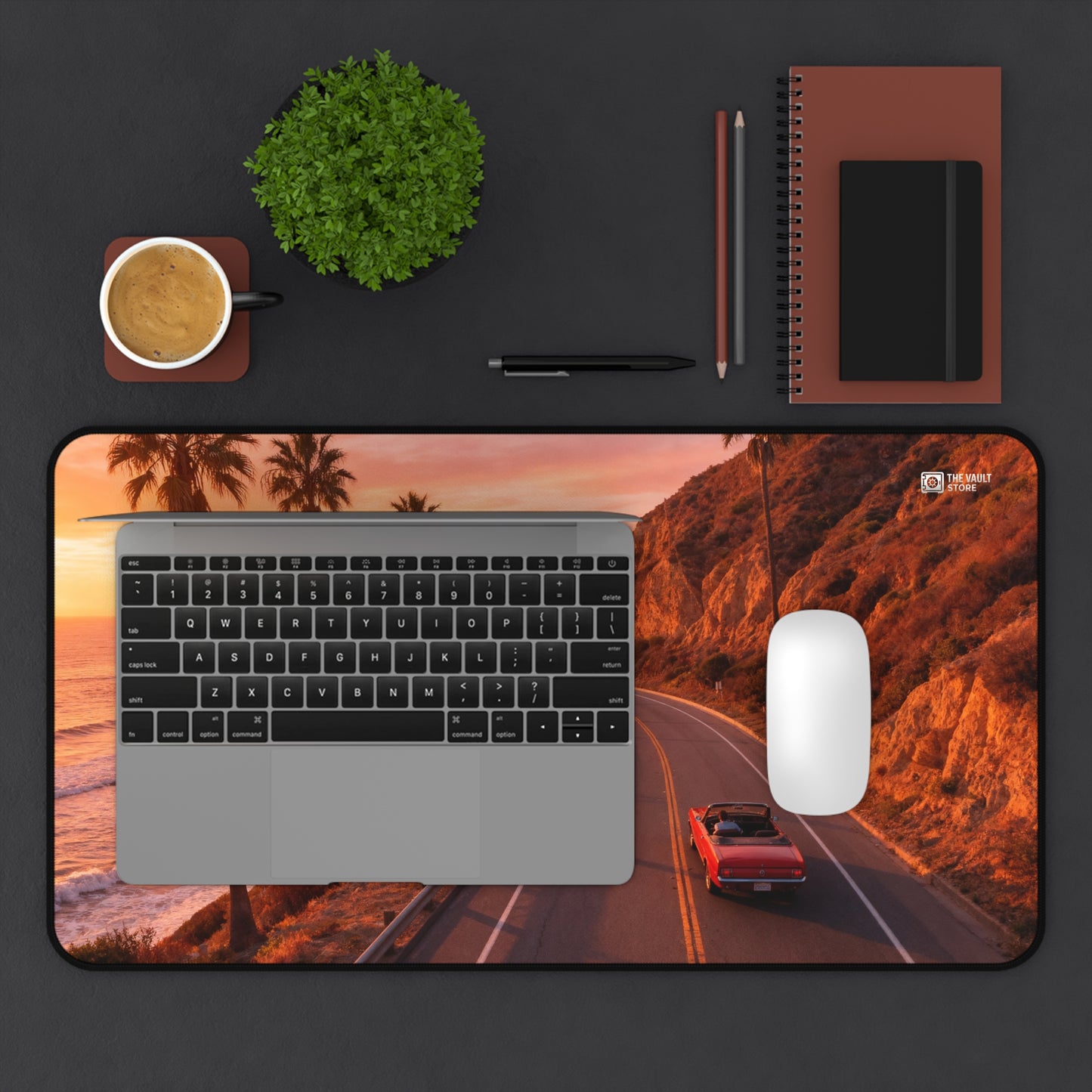 Sunset Beach Cruise Desk Mat