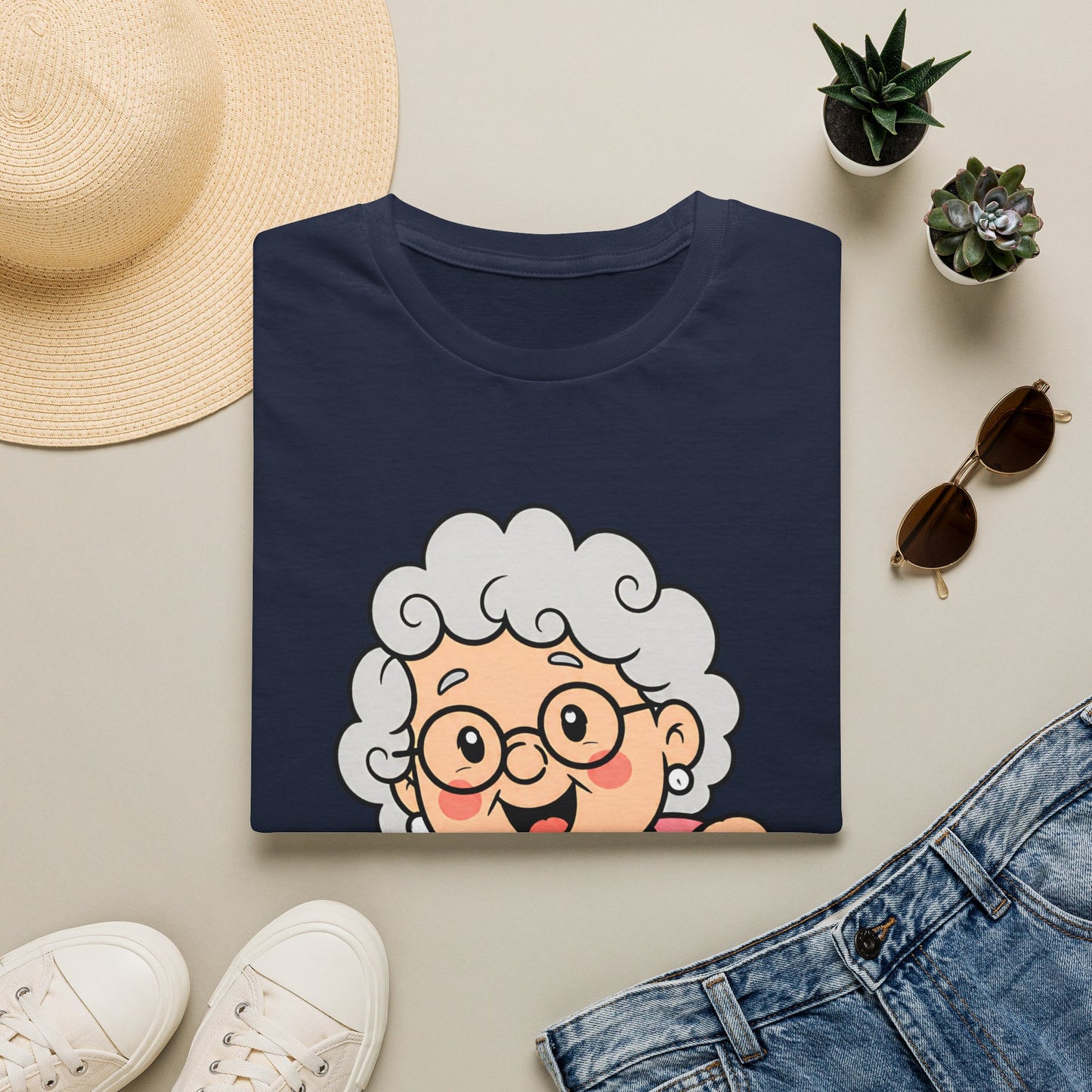 Grandma Peeking T-Shirt — Cute "I'm with Pop" Graphic Tee