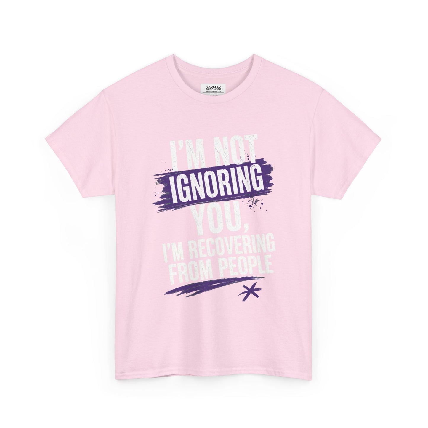 Recovery From People Tee – "I'm Not Ignoring You, I'm Recovering From People" Graphic T-Shirt