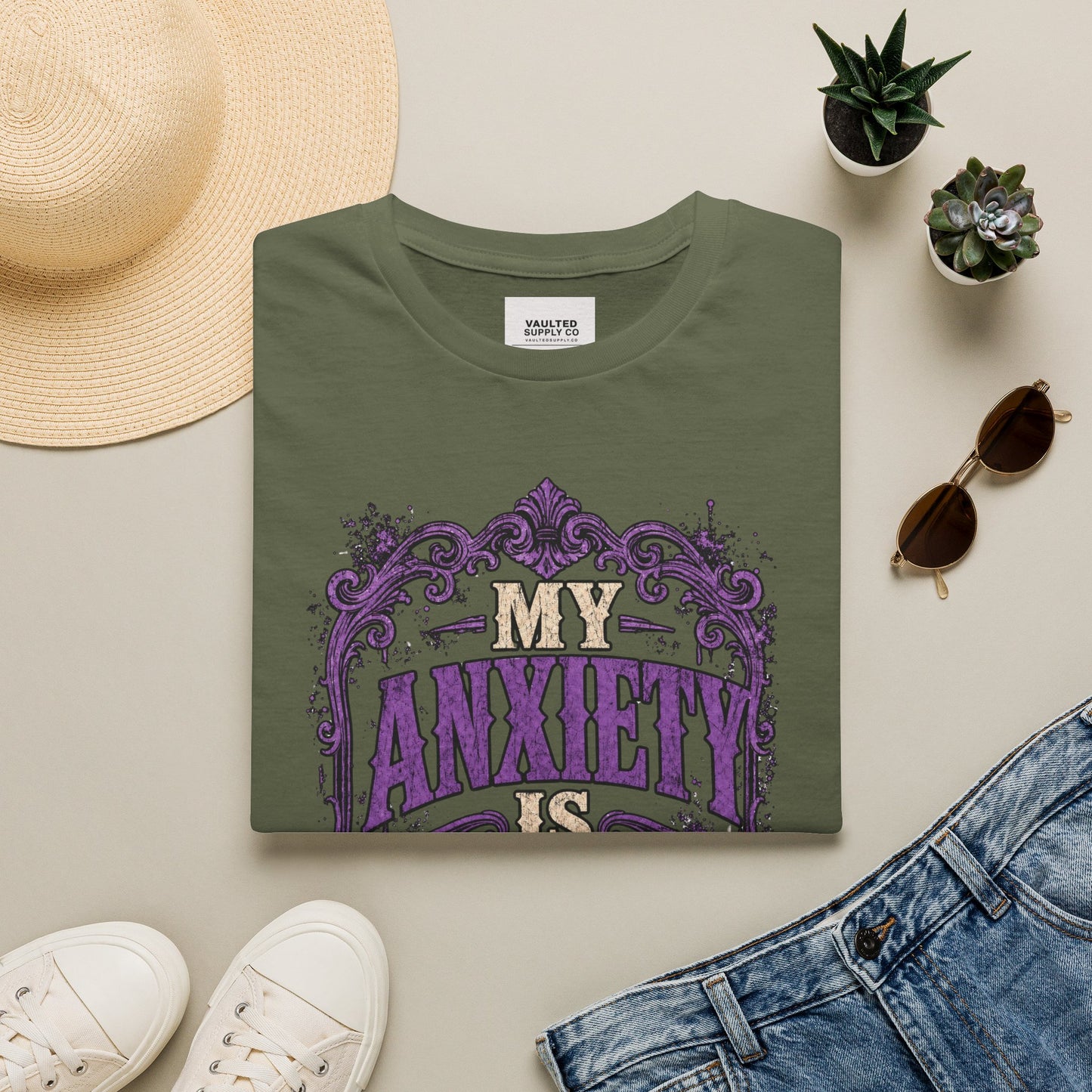 My Anxiety Is Vintage T-Shirt