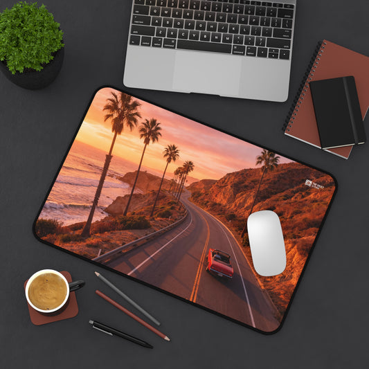 Sunset Beach Cruise Desk Mat