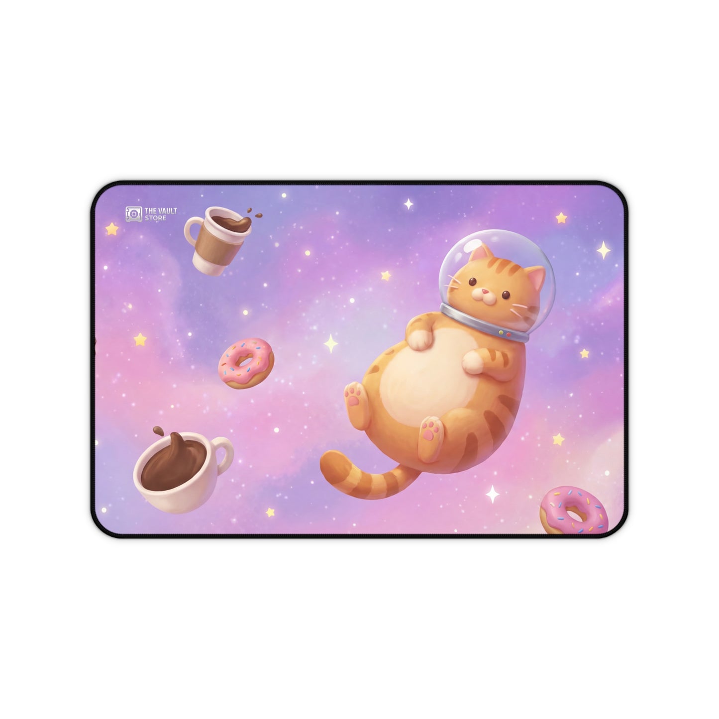 Cosmic Cat Cafe Desk Mat