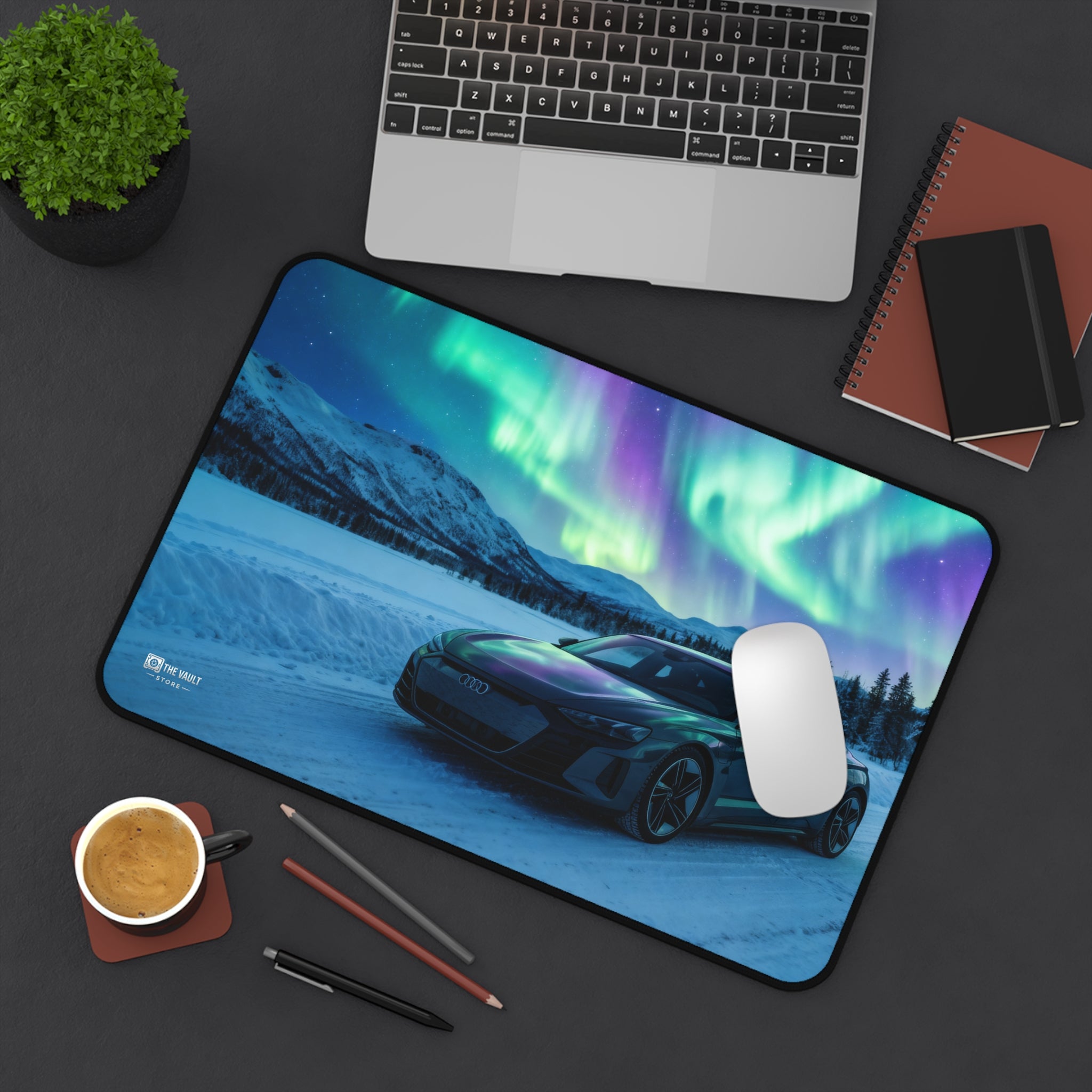Aurora Borealis Drive Desk Mat
