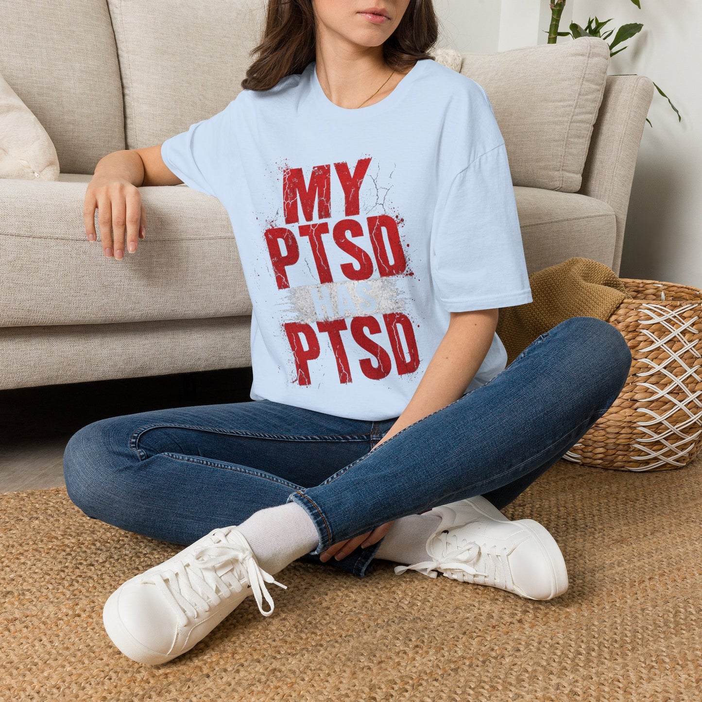 PTSD Awareness T-Shirt — "My PTSD" Graphic Support Tee