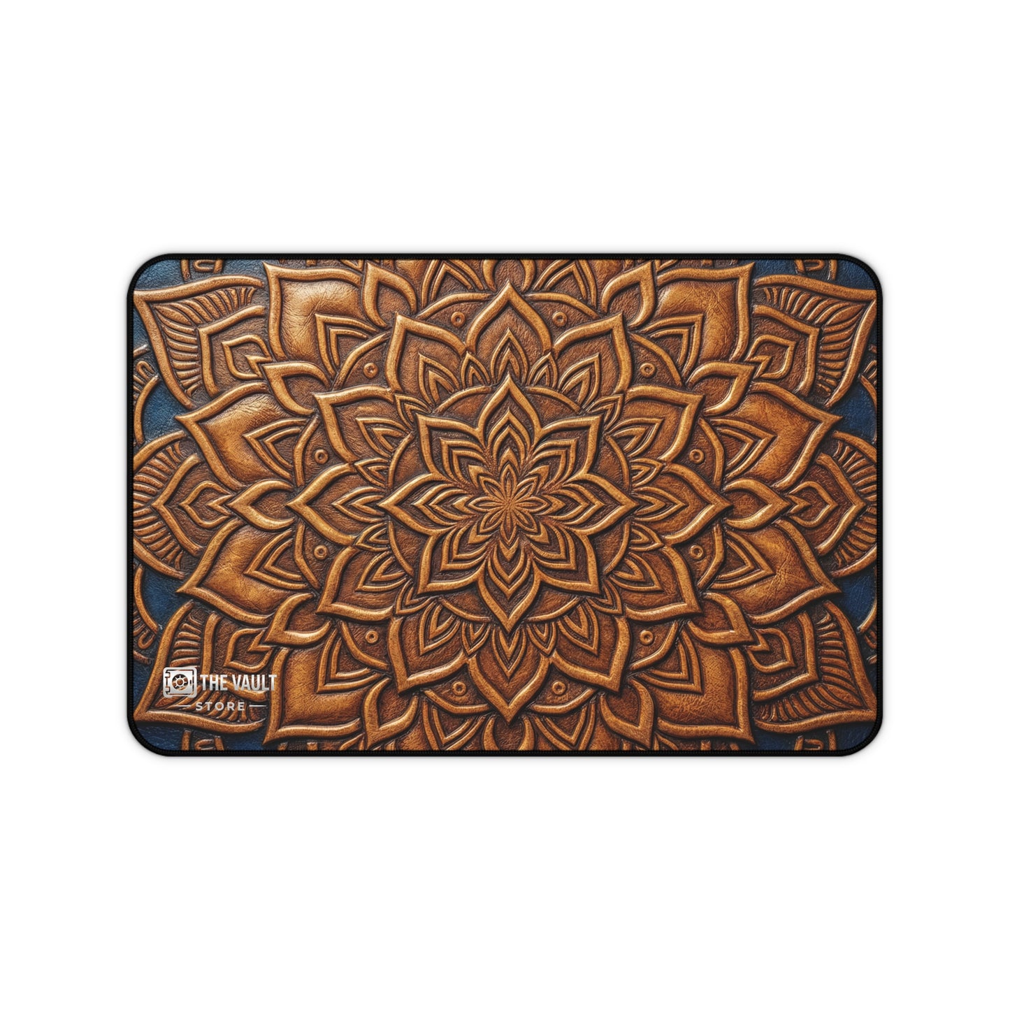 Embossed Leather Mandala Pattern  Desk Mat