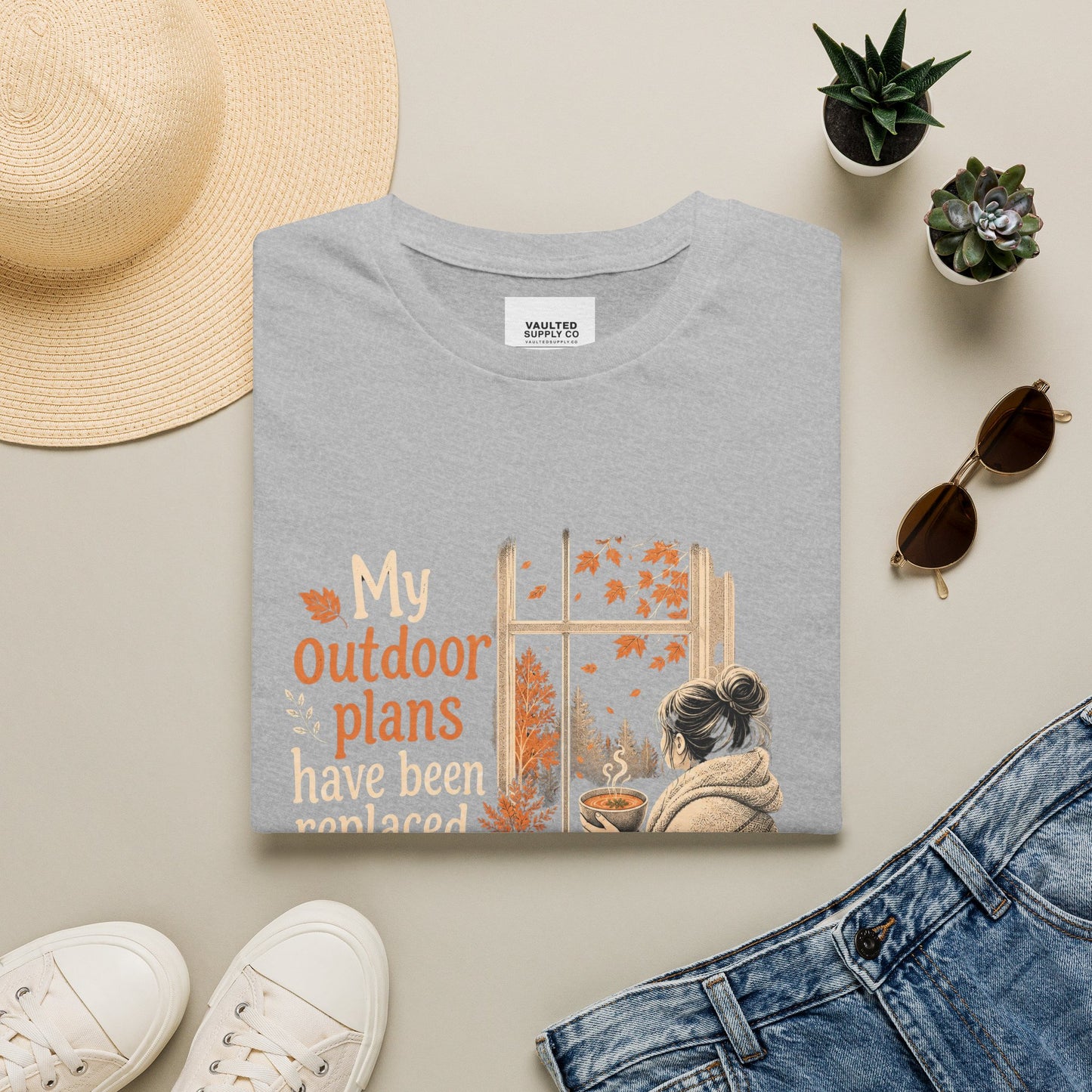 Cozy Fall Tee — "My Outdoor Plans Have Been Replaced By Soup"