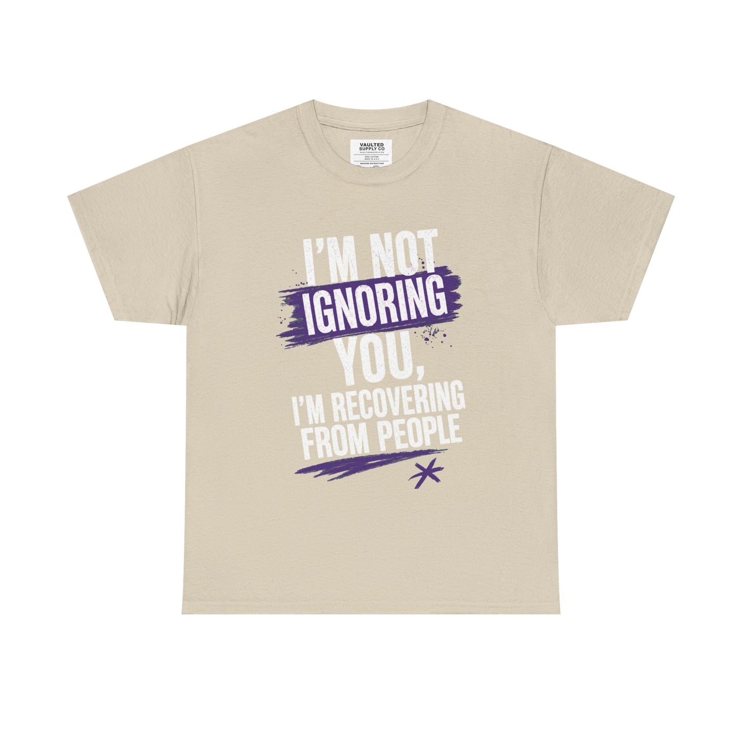 Recovery From People Tee – "I'm Not Ignoring You, I'm Recovering From People" Graphic T-Shirt