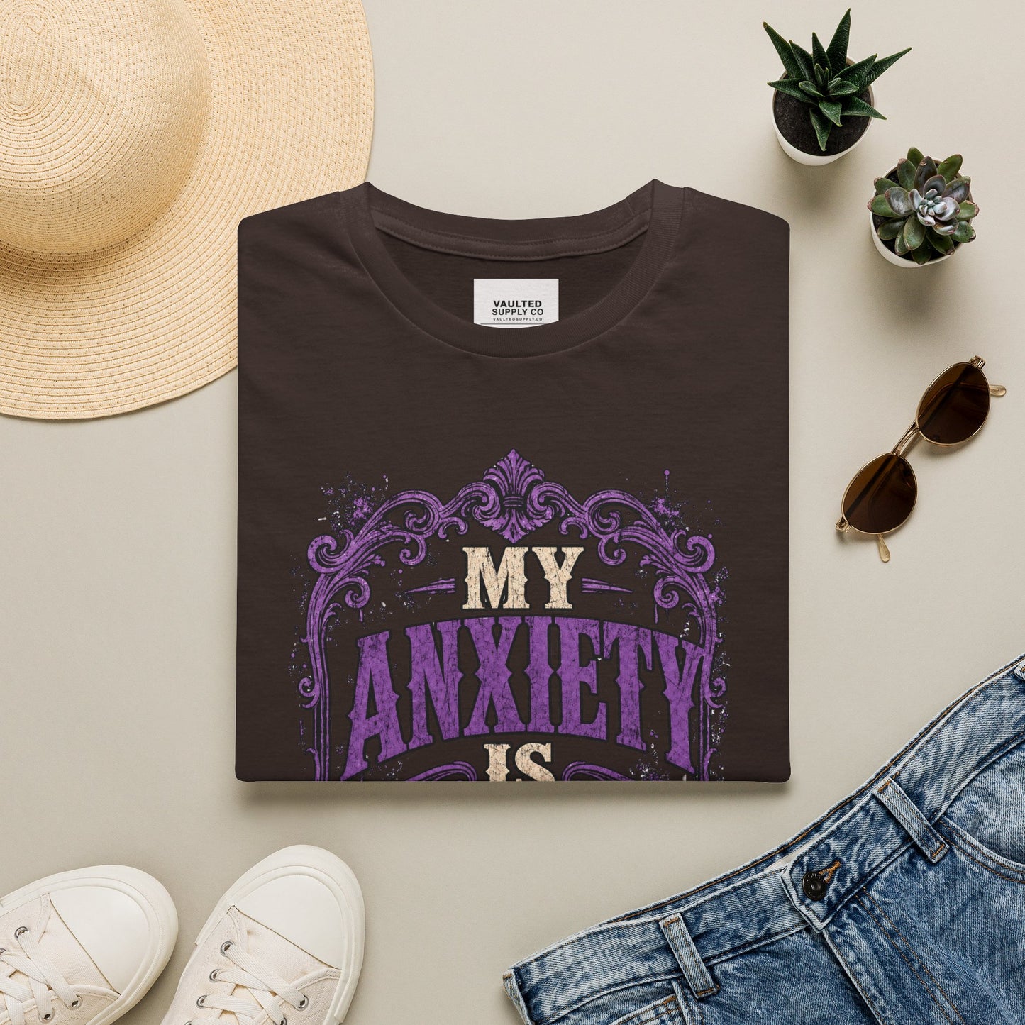 My Anxiety Is Vintage T-Shirt