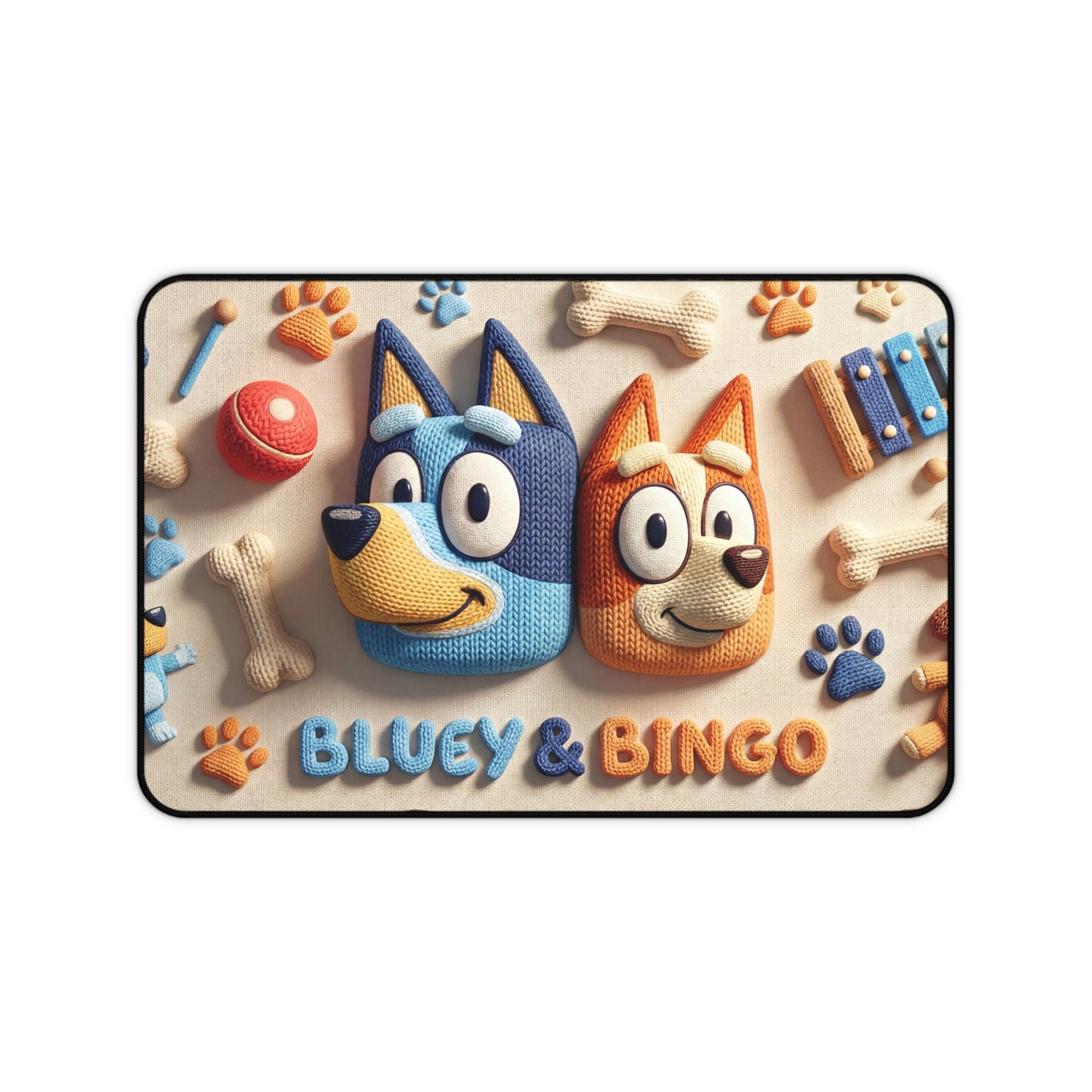 Bluey & Bingo Cartoon Desk Mat