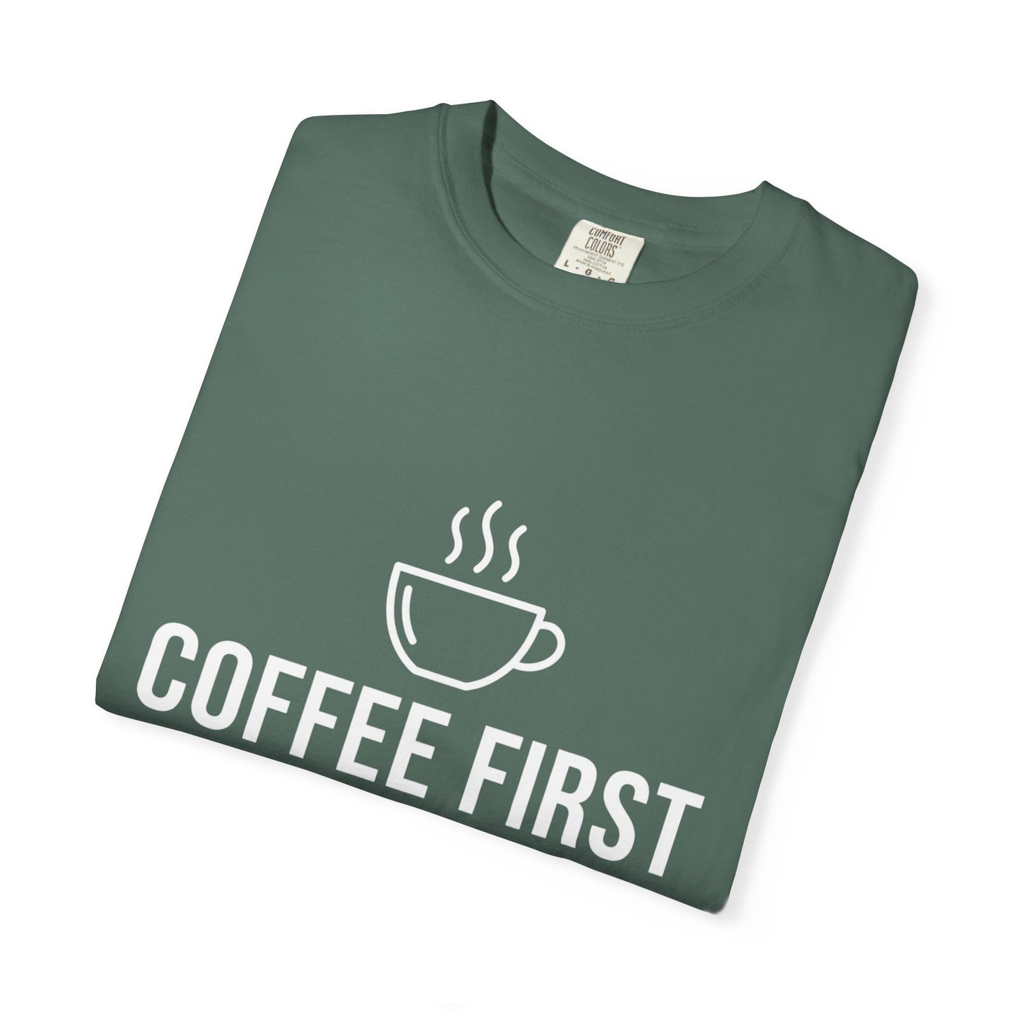 Coffee First People Later T-Shirt — Soft Vintage Tee