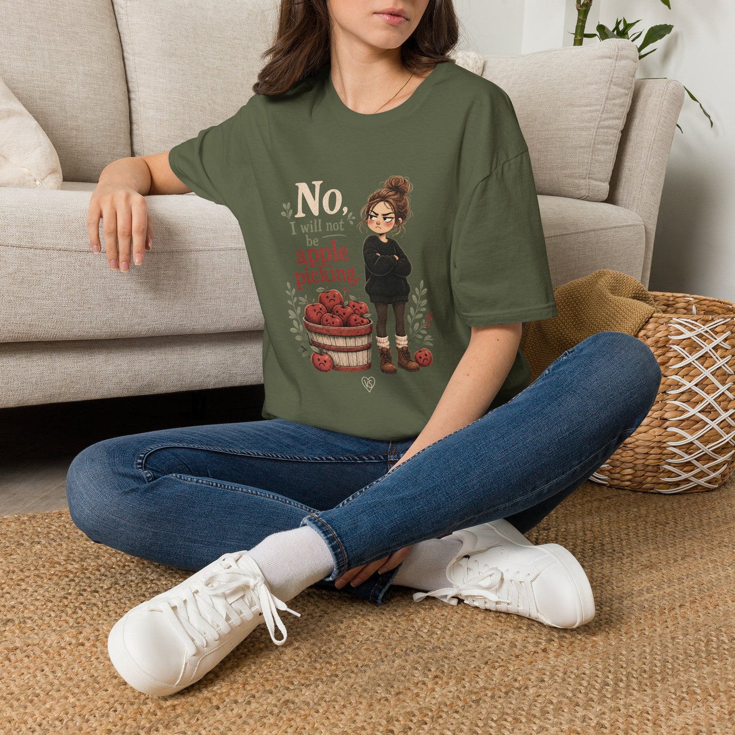 T-Shirt — "No, I will not be apple picking" Fall Graphic Tee