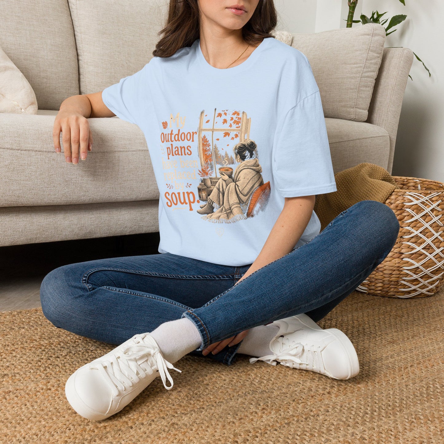 Cozy Fall Tee — "My Outdoor Plans Have Been Replaced By Soup"