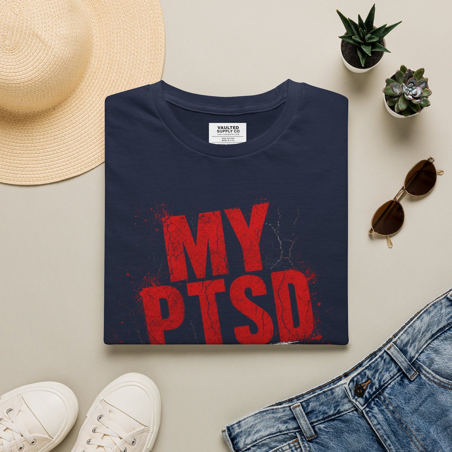PTSD Awareness T-Shirt — "My PTSD" Graphic Support Tee