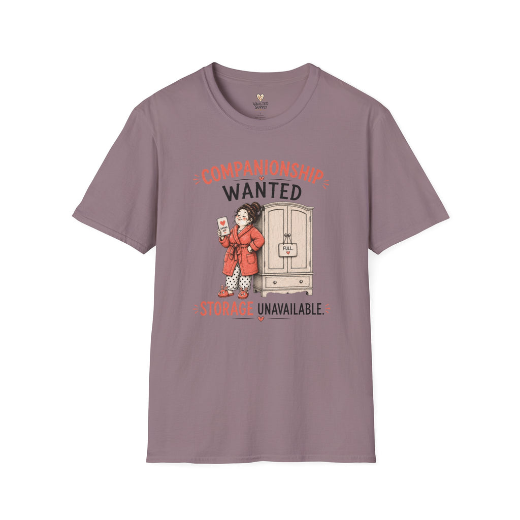 Companionship Wanted Storage Unavailable T-Shirt