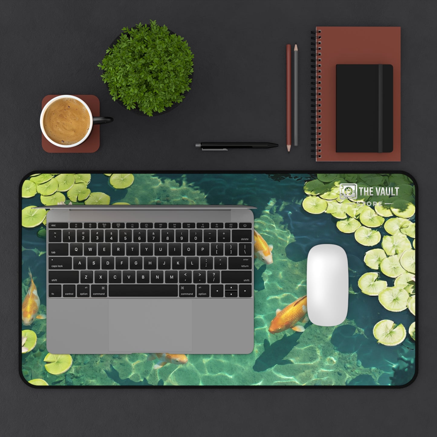 Goldfish Garden Pond Desk Mat