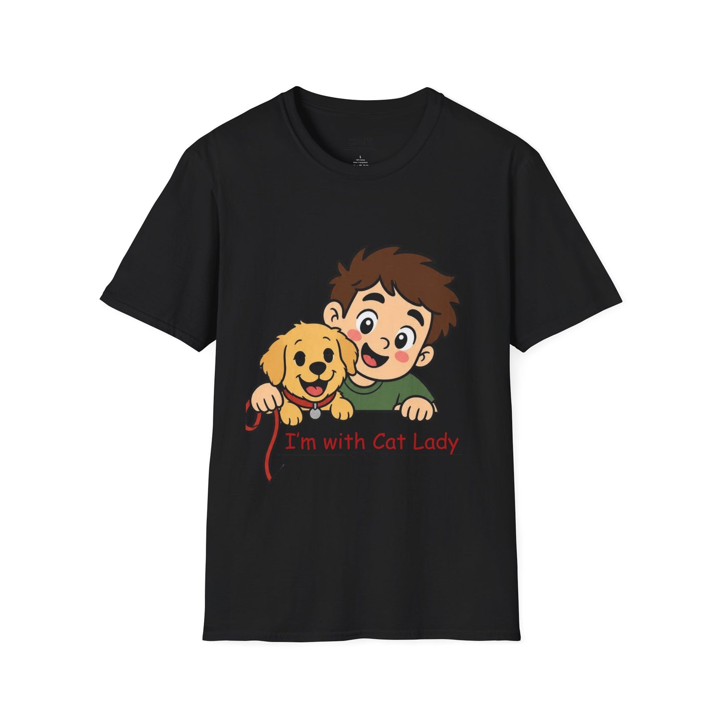 I'm With Cat Lady T-Shirt — Cute Cartoon Pet Lover Tee