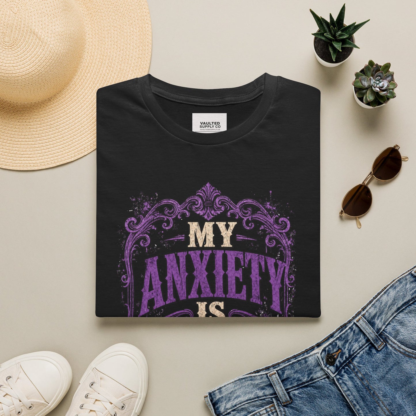 My Anxiety Is Vintage T-Shirt