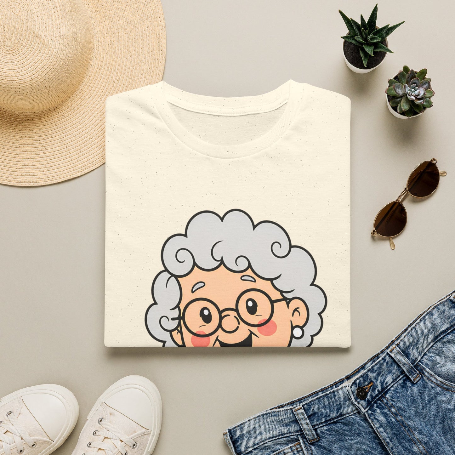 Grandma Peeking T-Shirt — "I’m with Grandpa" Cute Grandparent Graphic Tee