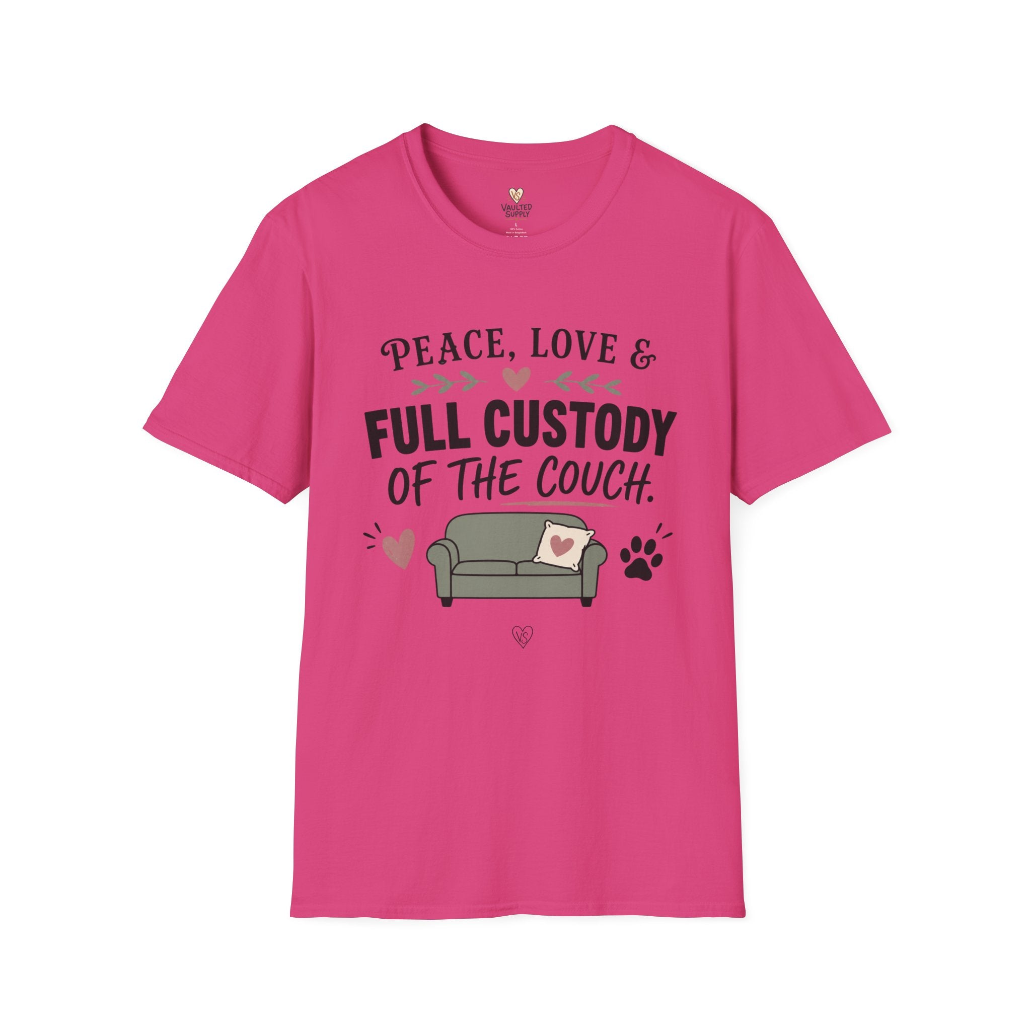 Peace, Love & Full Custody of the Couch T-Shirt