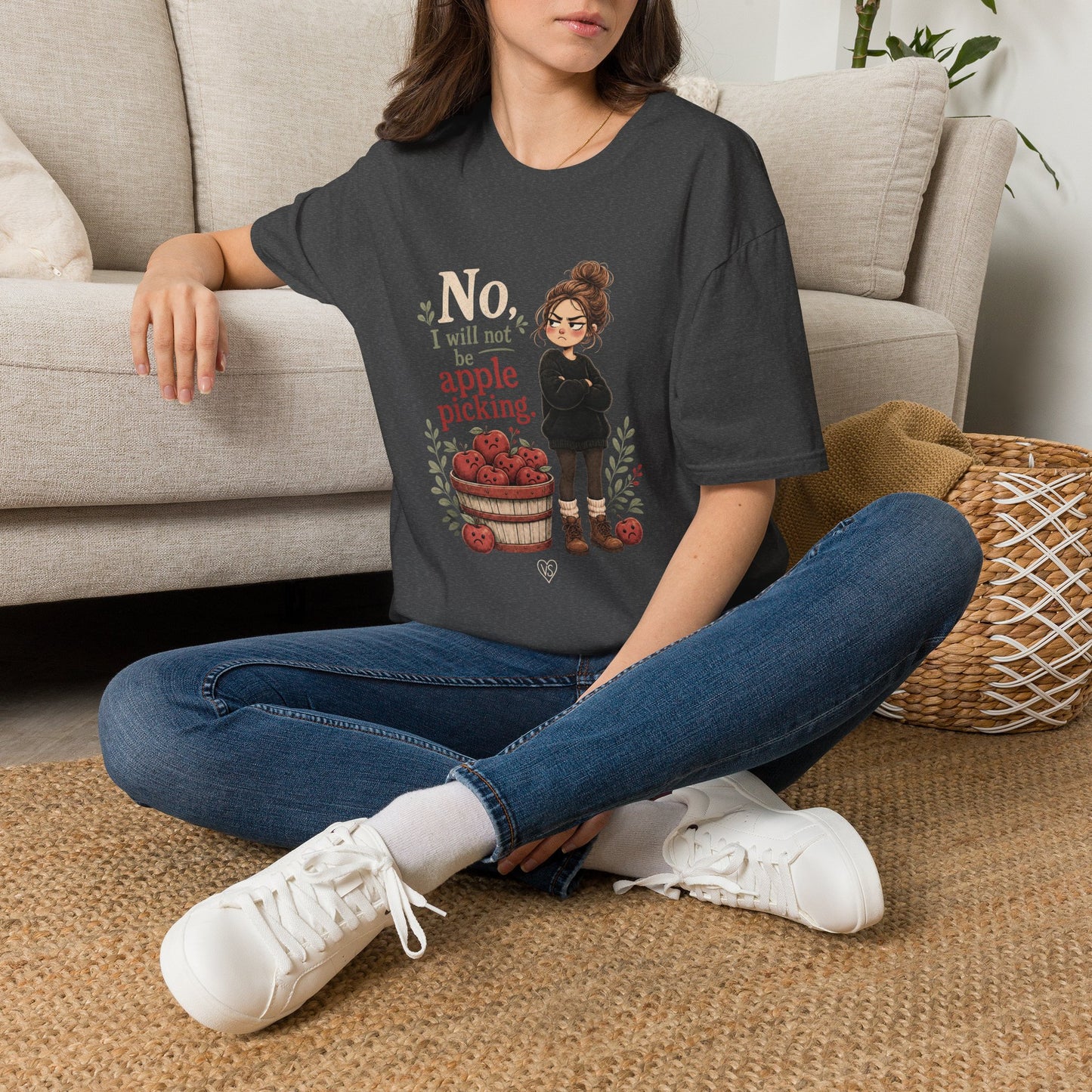 T-Shirt — "No, I will not be apple picking" Fall Graphic Tee