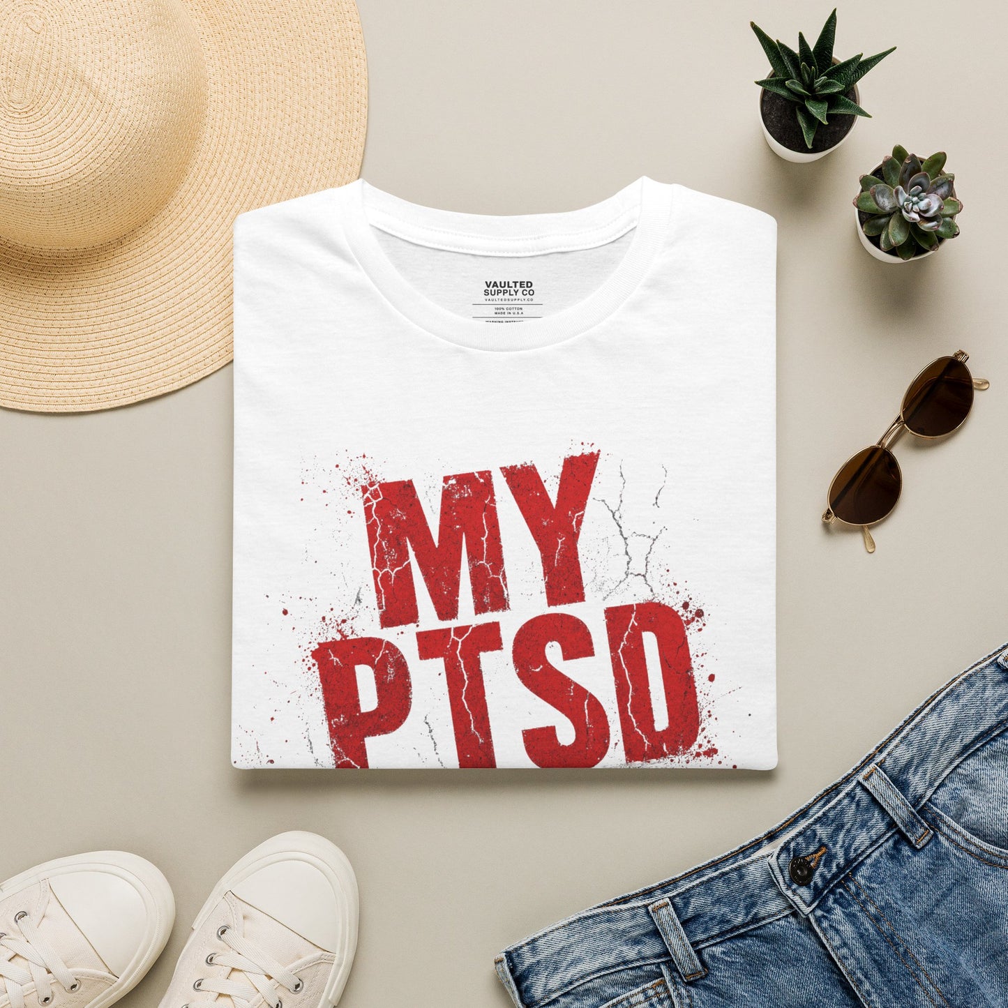 PTSD Awareness T-Shirt — "My PTSD" Graphic Support Tee