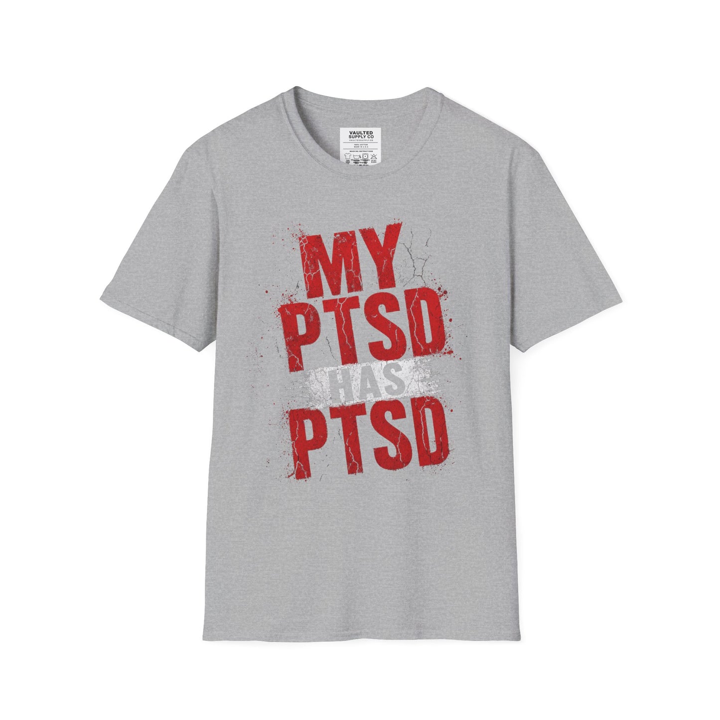 PTSD Awareness T-Shirt — "My PTSD" Graphic Support Tee