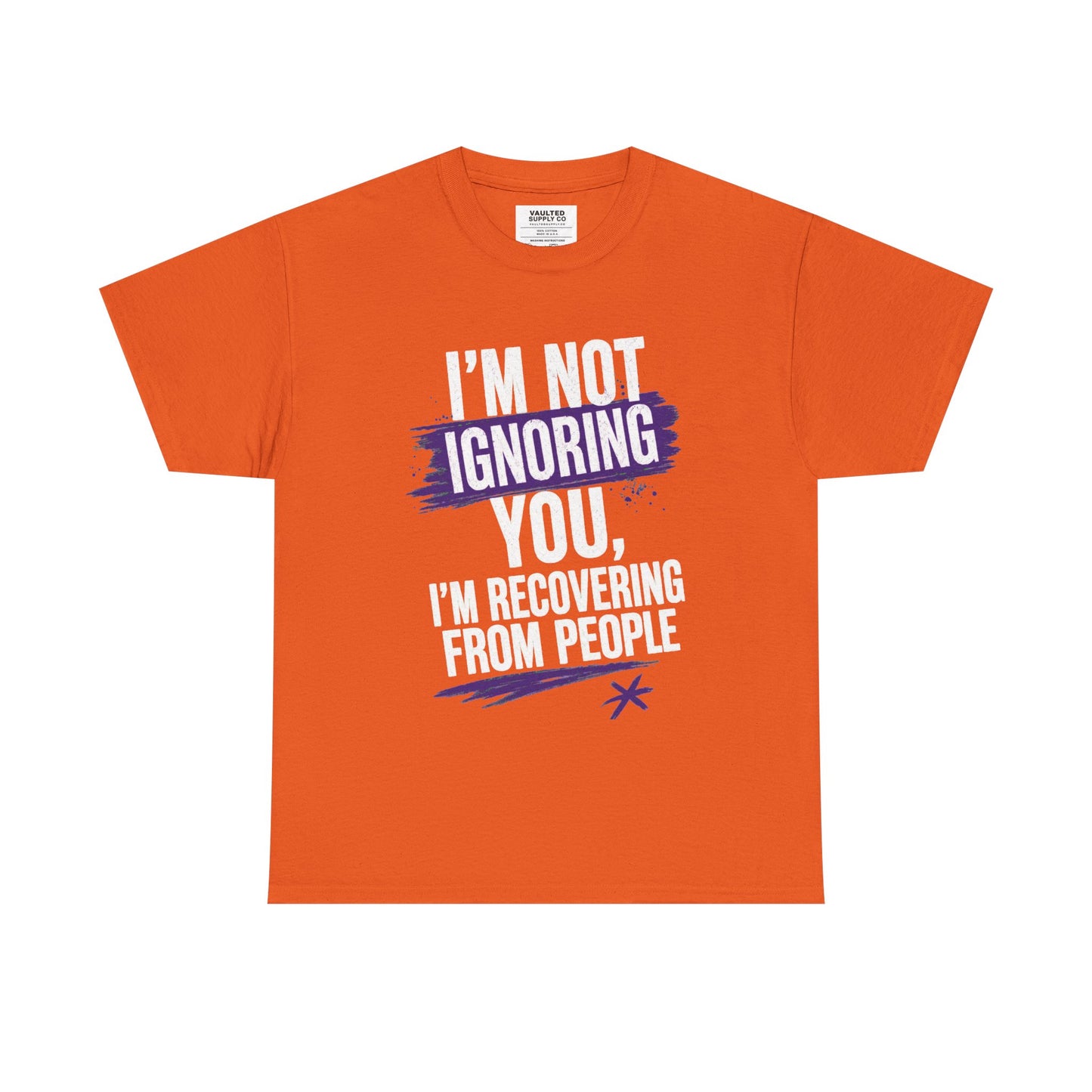 Recovery From People Tee – "I'm Not Ignoring You, I'm Recovering From People" Graphic T-Shirt