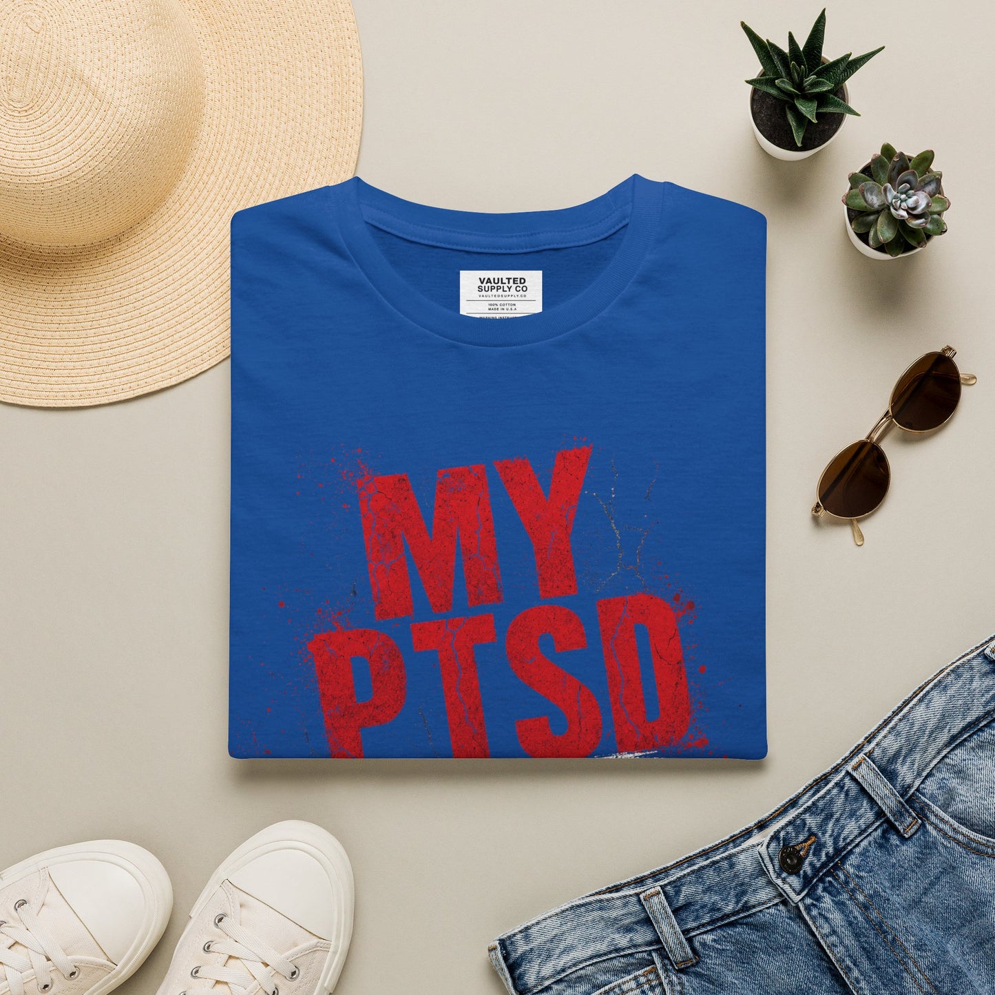 PTSD Awareness T-Shirt — "My PTSD" Graphic Support Tee