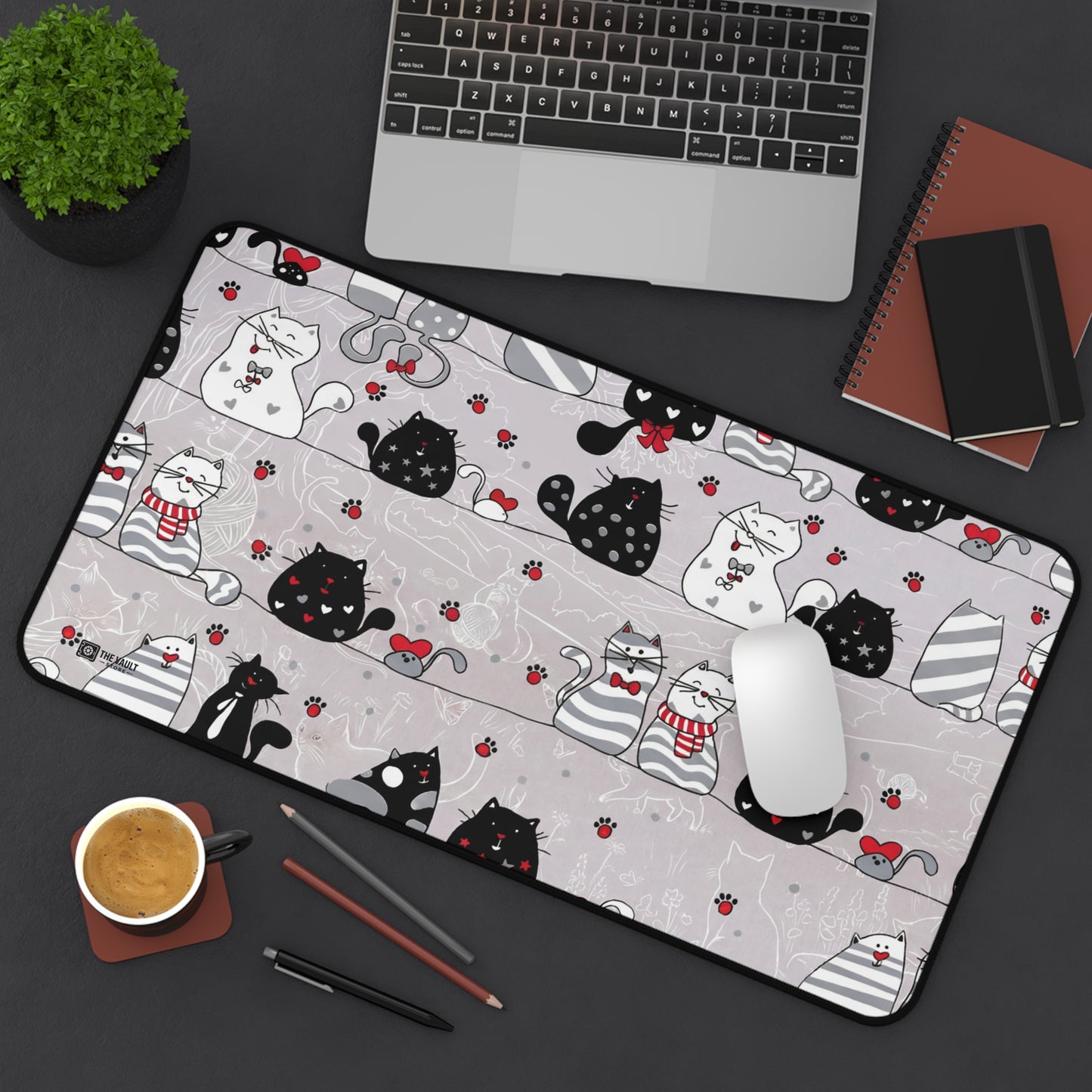 Too Many Cats Never Desk Mat