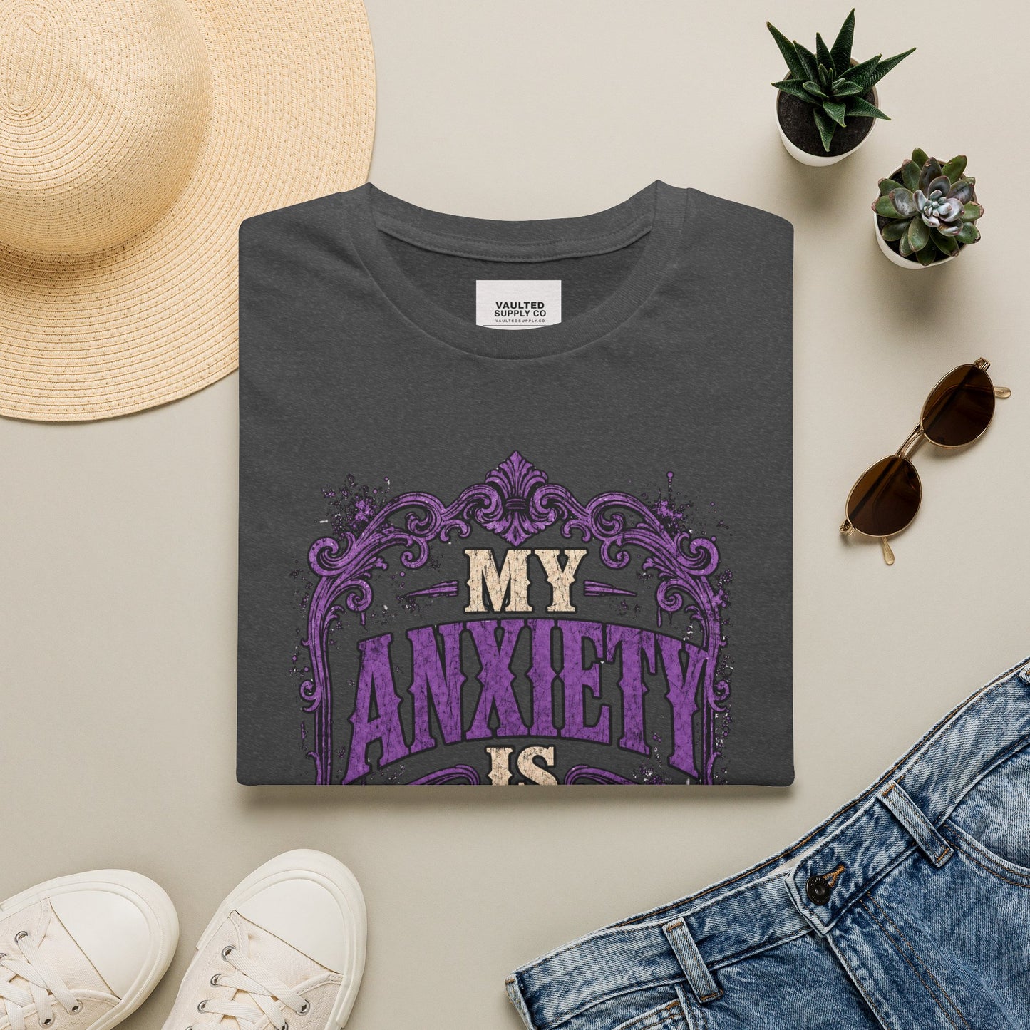 My Anxiety Is Vintage T-Shirt