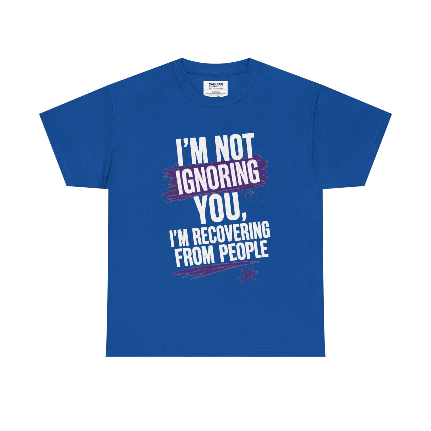 Recovery From People Tee – "I'm Not Ignoring You, I'm Recovering From People" Graphic T-Shirt