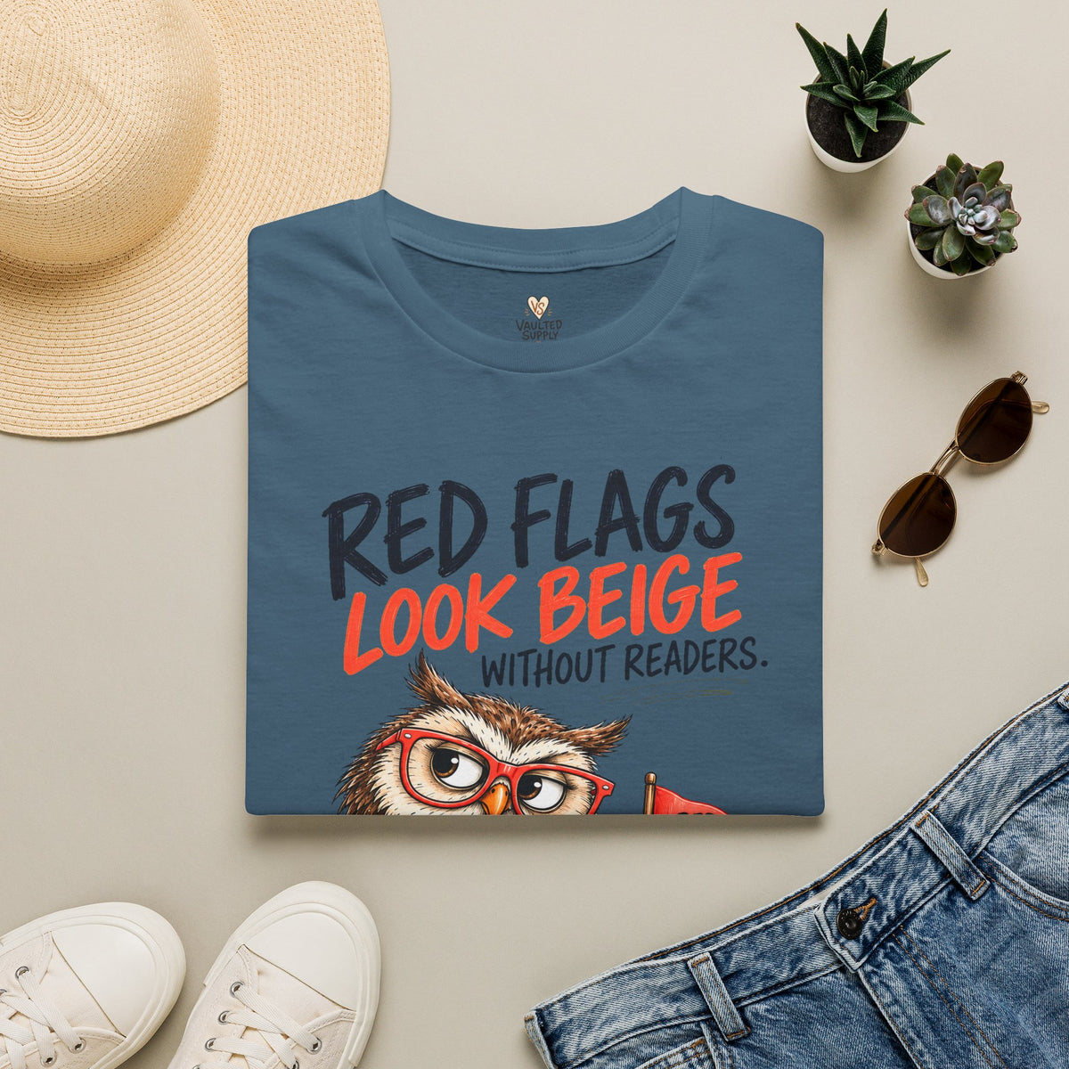 Beige Flags T-Shirt