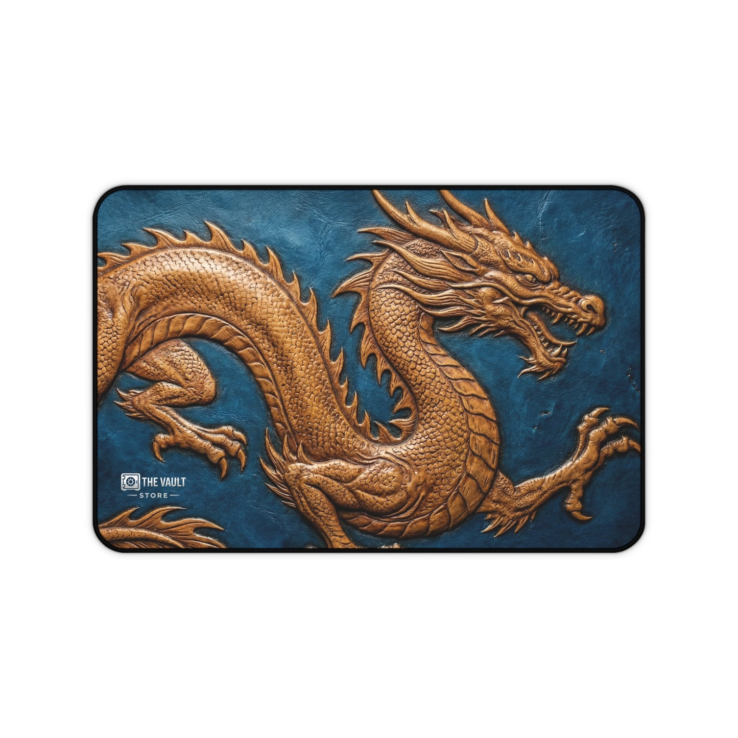 Embossed Leather Mandala Pattern Desk Mat