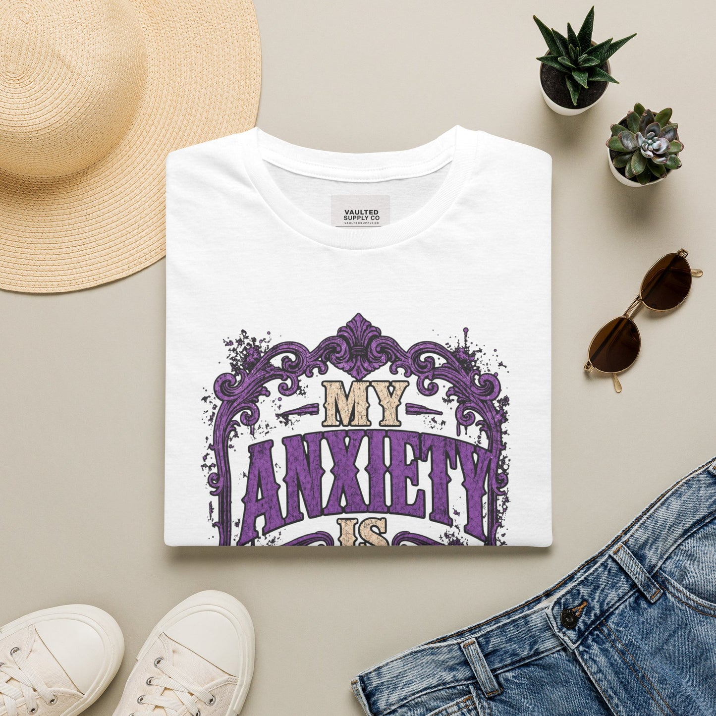 My Anxiety Is Vintage T-Shirt