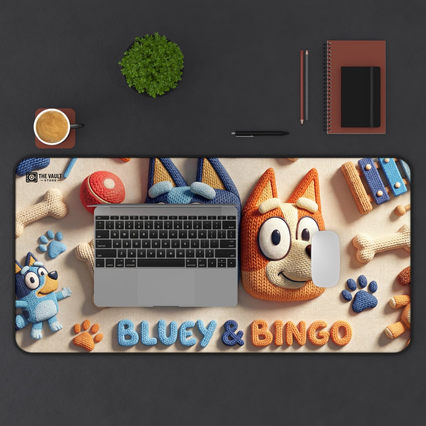 Bluey & Bingo Cartoon Desk Mat